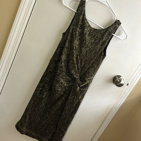 Calvin Klein Dresses & Skirts - Calvin Klein women’s gold/black shimmer dress size 4